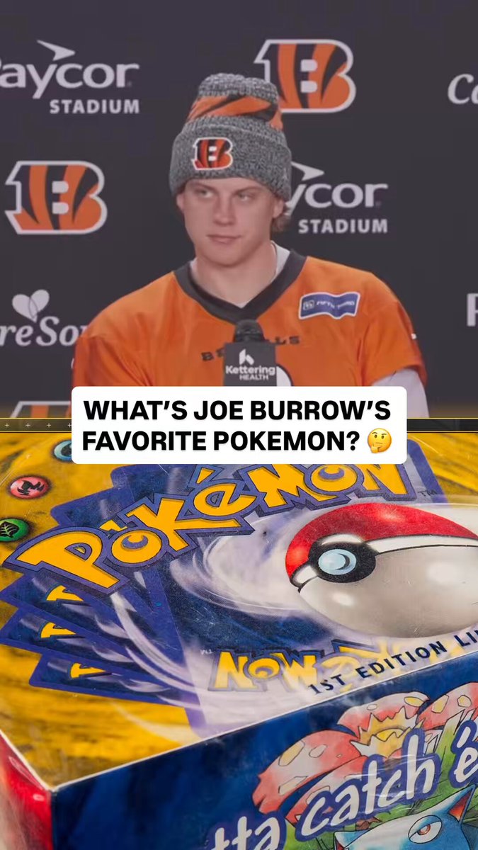 Joe Burrow reveals his favorite Pokemon 🔥👀 