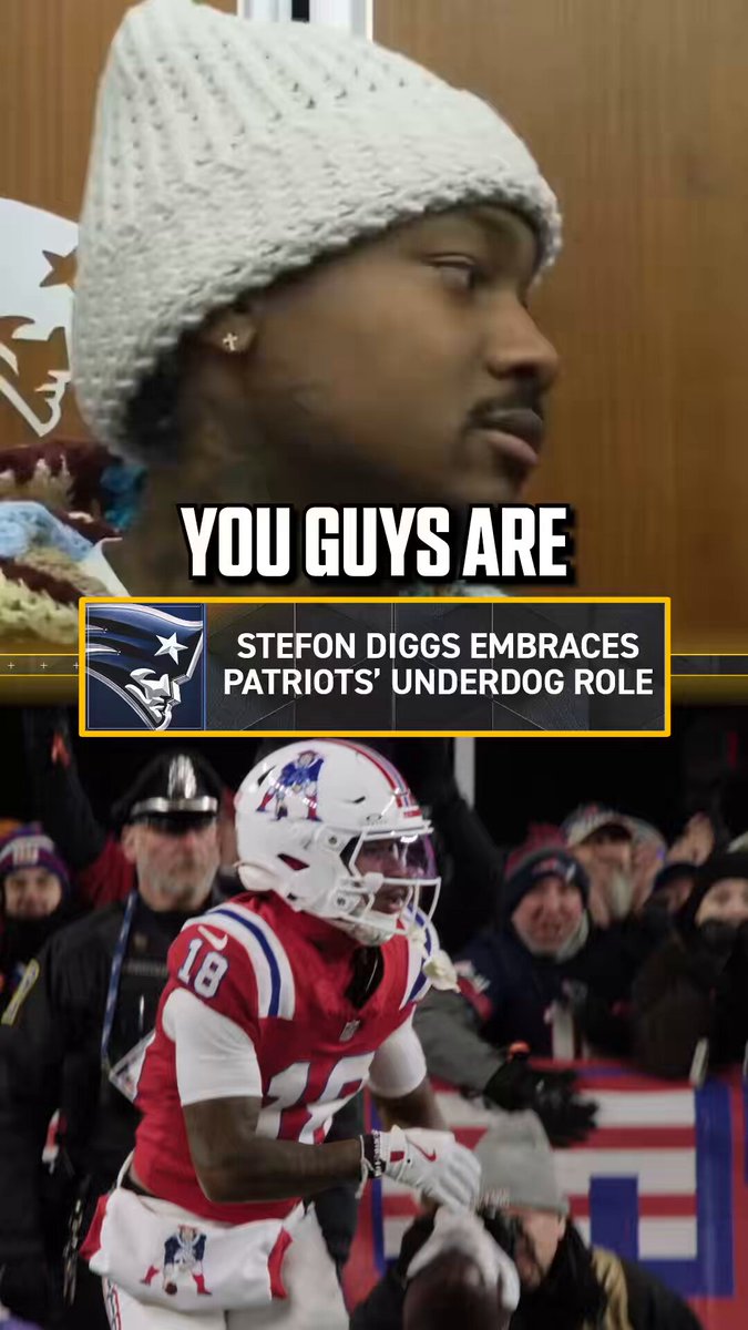 Stefon Diggs likes that the Pats are underdogs at home this weekend against the Bills 😤 