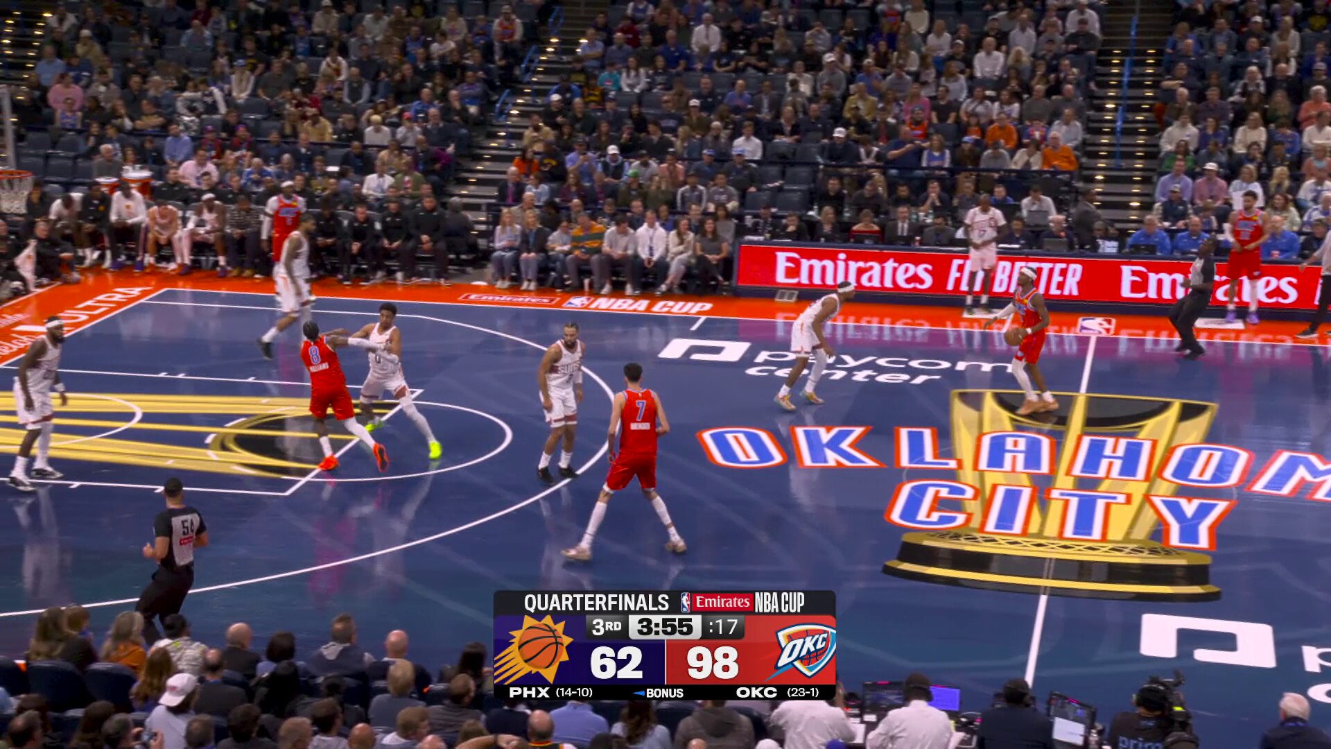 28 for Shai on 11-15 shooting.
24 for Chet on 9-13 shooting.

OKC's stars leading the way as they seek a 24-1 start to their season ?