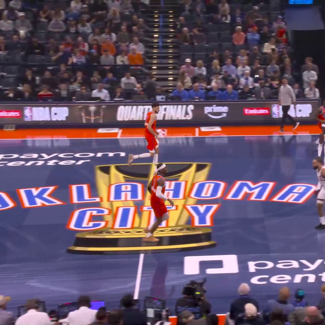 THUNDER IMPROVE TO 24-1 BEHIND SHAI &amp; CHET'S BIG NIGHT 

 28p/8a/2s on 11-15 FGM for @shaiglalex 
 24p/8r/3b on 9-13 FGM for @ChetHolmgren 

OKC is headed to Vegas for the 2nd-straight year!