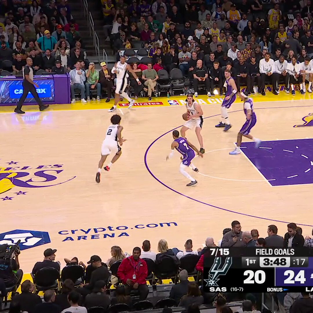 13 POINTS.

5 MINUTES PLAYED.

WHAT A QUARTER for Keldon Johnson!

 Winner of SAS/LAL faces OKC in Semifinals in Vegas... watch here: