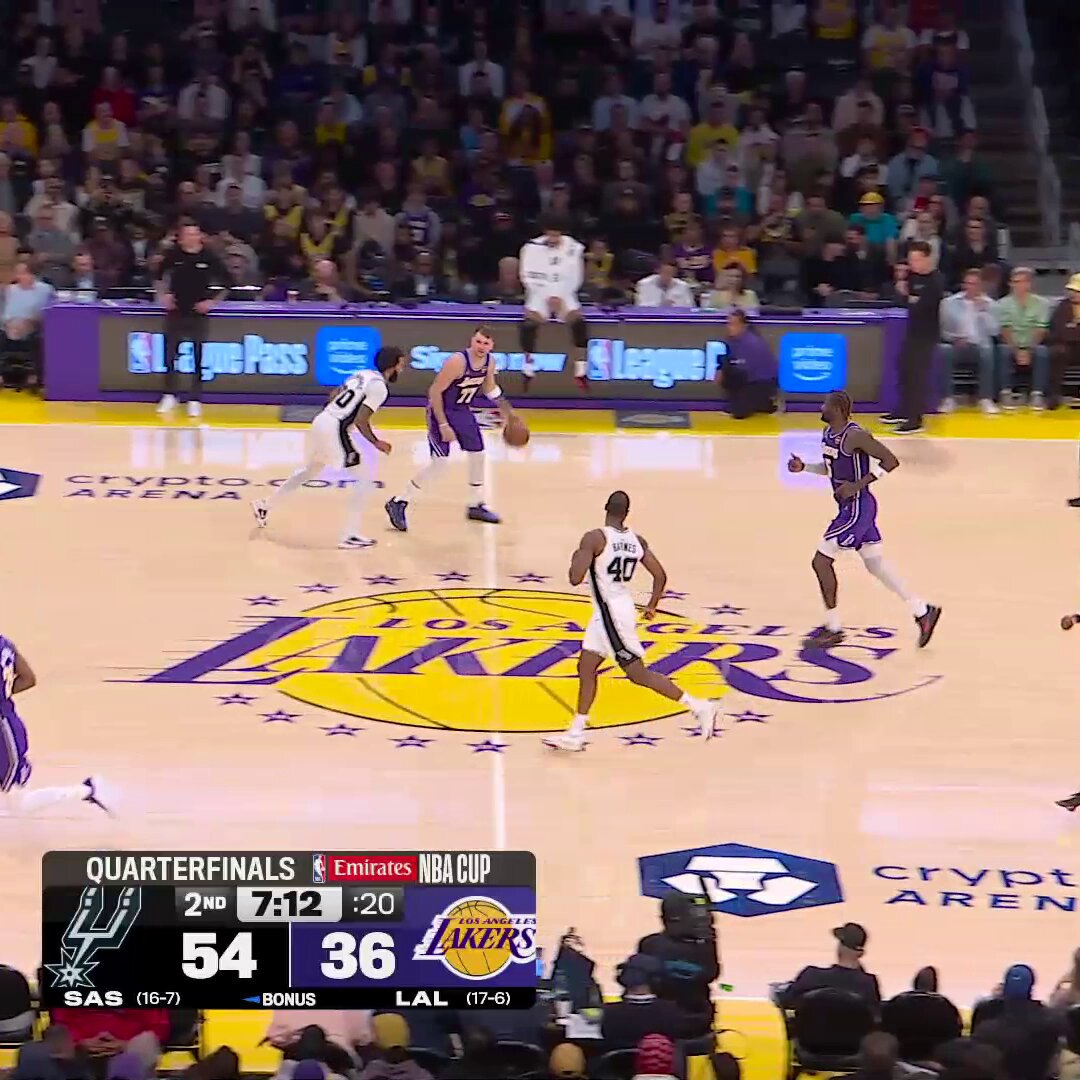 20 first-half points for Luka and counting 

 winner advances to Semifinals vs. OKC

Watch here: