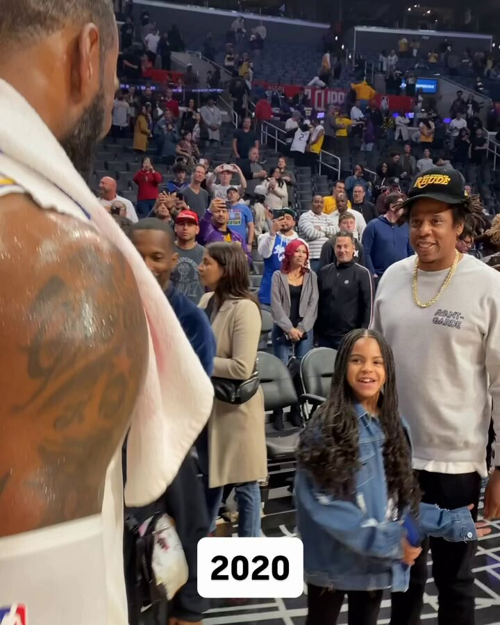 Blue Ivy Carter has grown up right in front of us 🥹

She and Jay Z have been courtside supporting LeBron for years! 