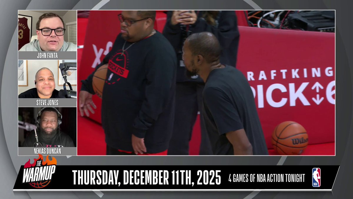 Kevin Durant is changing the game for Houston 🔥

@John_Fanta, @stevejones20, and @NekiasNBA highlight how KD’s offense, defense, and chemistry with Alperen Şengün have propelled the Rockets into the top 4 in both offensive and defensive rating on The Warmup! 