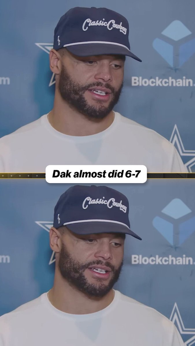 😂 @dak realized it as soon as he did it 