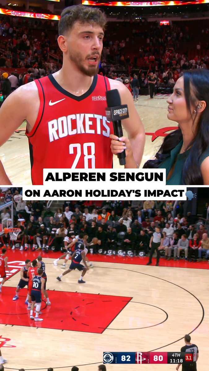 “He’s always here and making the huge shots for us.”

Alpi praising Aaron for always showing up big time off the bench 👏 