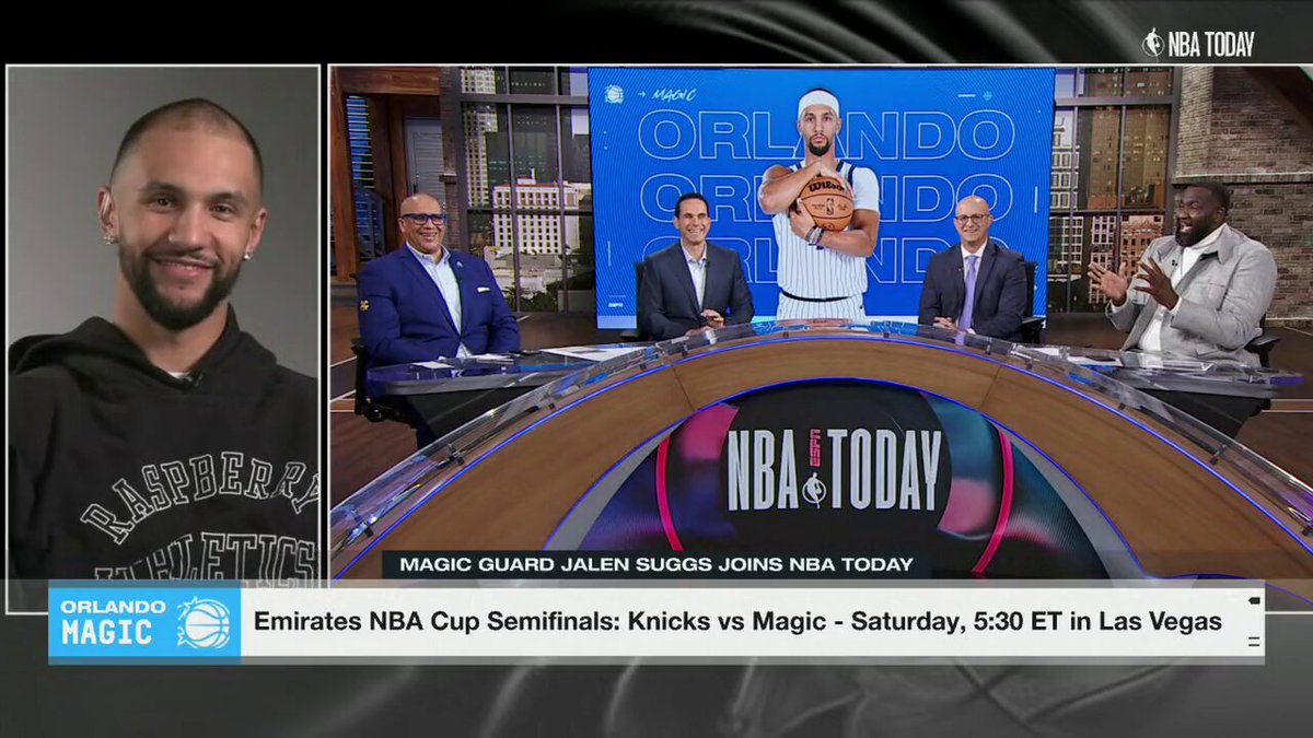 "All of [the Magic] are really intentional in terms of we have a chance, a window to make a run." 🏆 

Magic guard Jalen Suggs joins NBA Today to discuss Orlando's finals aspirations as a young team on the rise 👀 