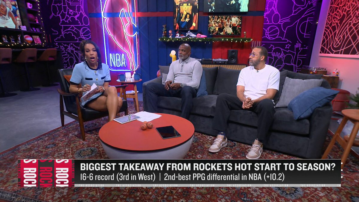 From defense to distribution, Amen Thompson has done it all for the Rockets so far this season!

David Fizdale and Cuttino Mobley share high praise for Houston’s “Beast” in the Backcourt on The Association 🚀 