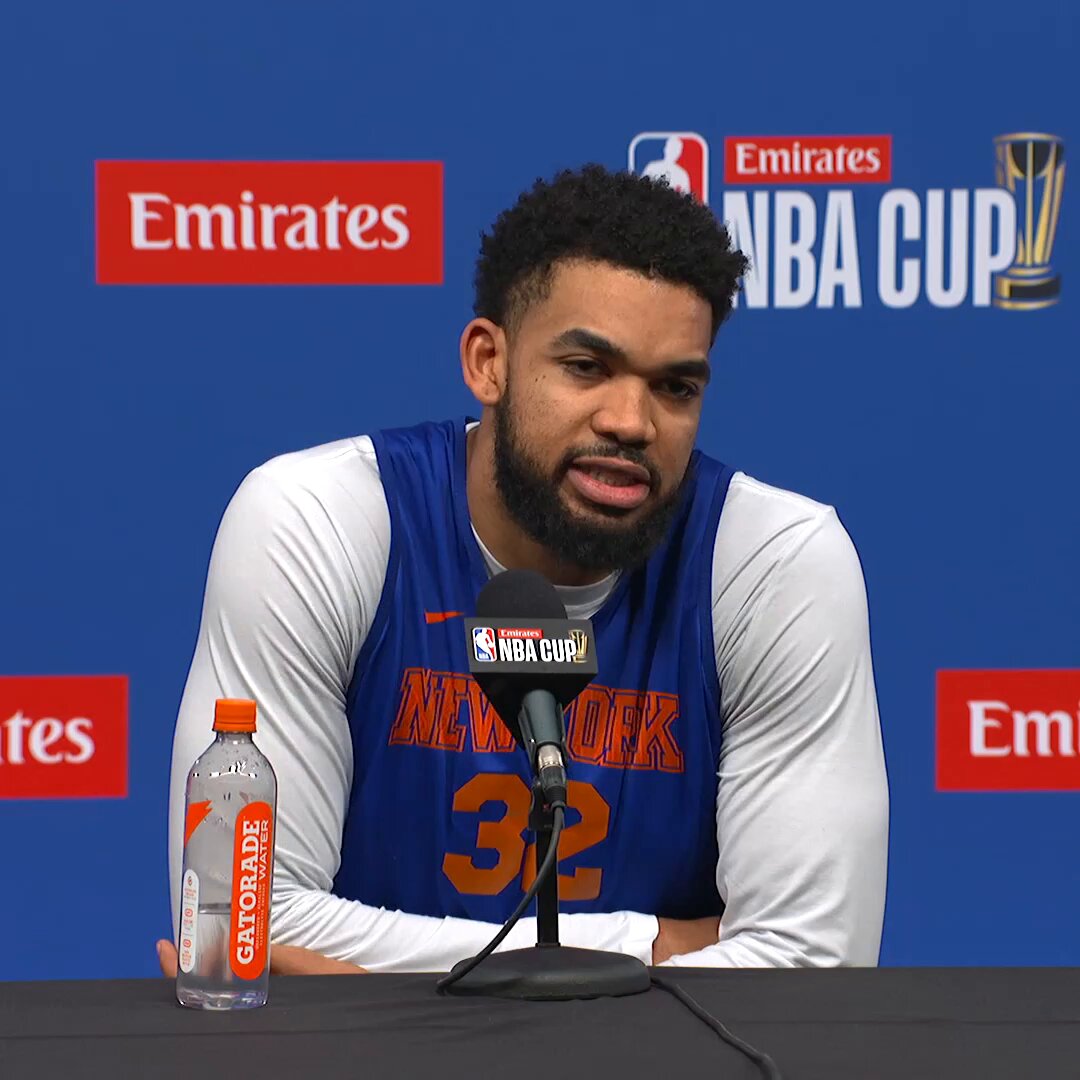 “The one thing about our fan base is they travel around the world to support us.”

KAT shouts out the Knicks faithful ahead of the @emirates NBA Cup Semifinals in Las Vegas 👏

Knicks face the Magic tomorrow at 5:30pm/et on Prime! 