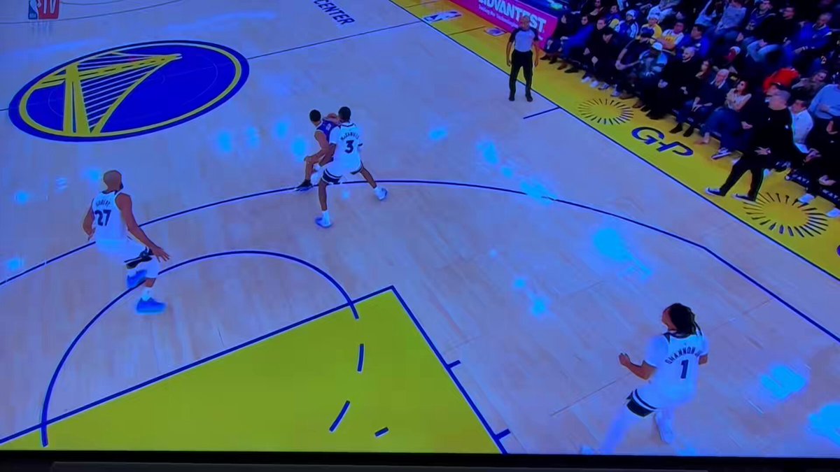 Unclear how Steph even got this off, much less made it 