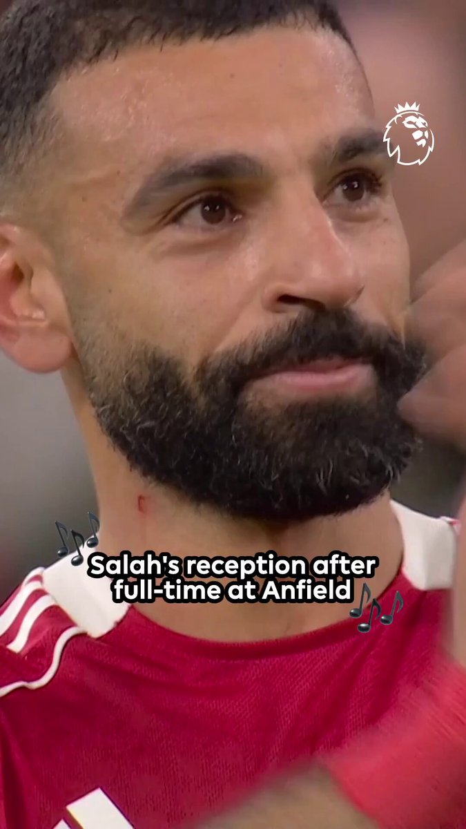 تحية جماهير الأنفيلد لمحمد صلاح عقب نهاية مباراة ليفربول وبرايتون 