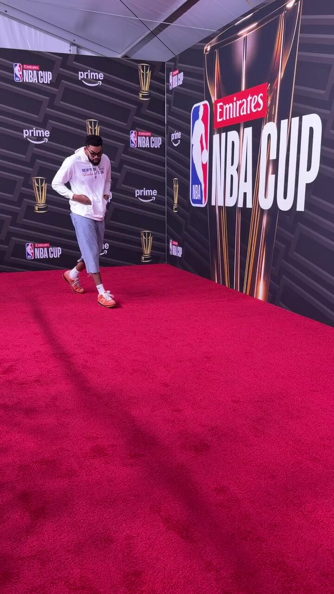 KAT walks The Red Carpet at the @emirates NBA Cup Semifinals 🤩

His Knicks face the Magic with a chance to go to the Championship!

⏰ 5:30pm/et on Prime 