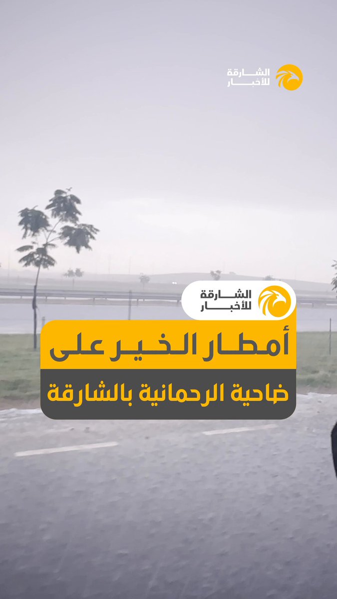 أمطار الخير على ضاحية الرحمانية بالشارقة 