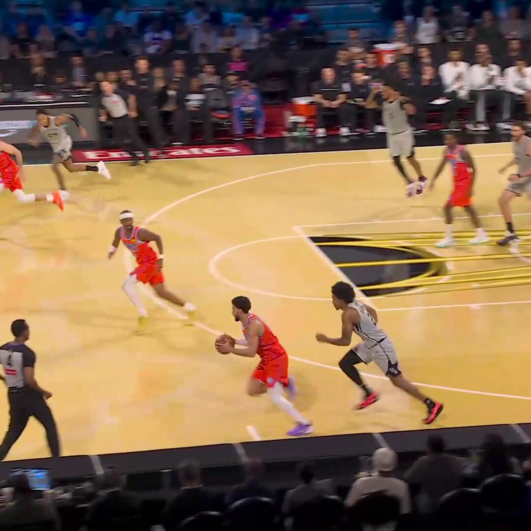 ALL THE ANGLES OF AC'S HUGE RIM-ROCKING SLAM!