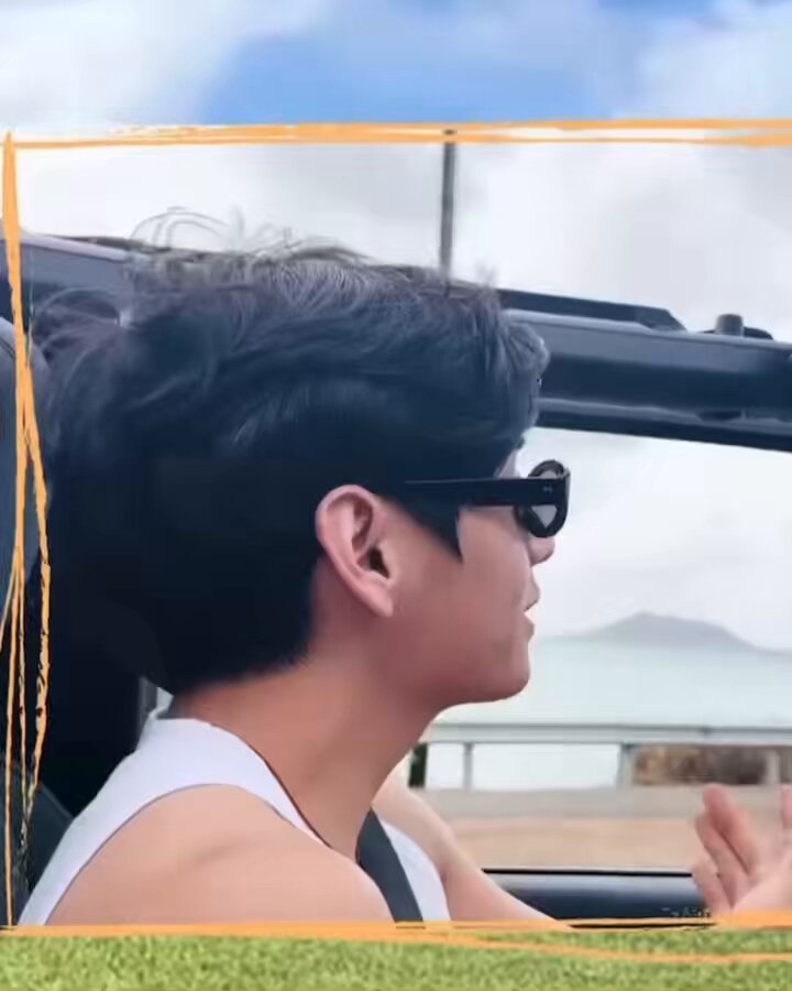 テヒョンさんとドライブ🚗³₃ 絶対楽しいよね けど… 景色なんか見てられ