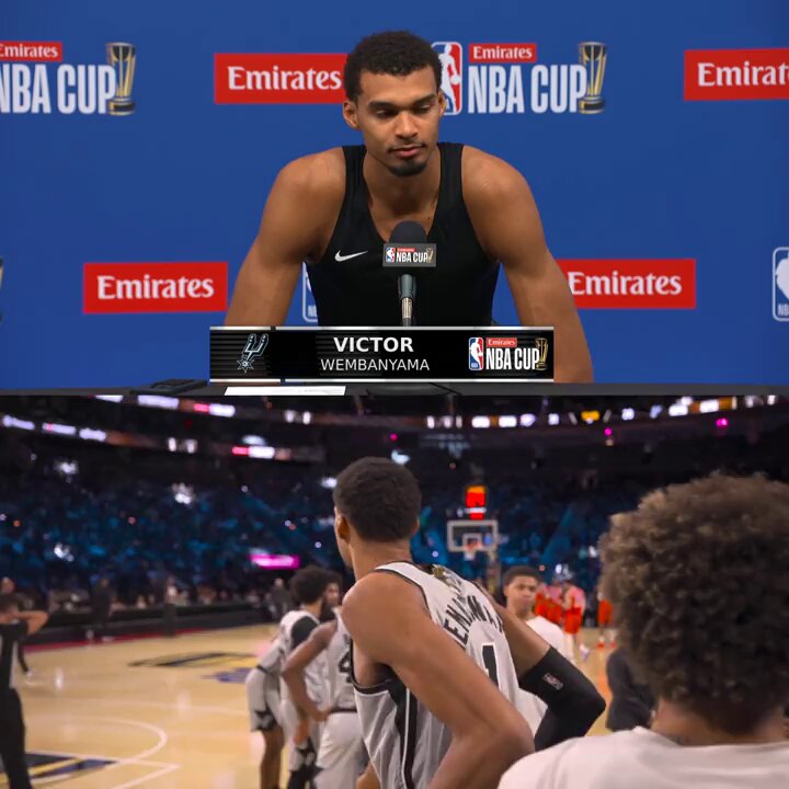 “Am I still eligible… Can you be a 6th Man MVP?” 😂

The Spurs superstar had a hilarious reaction after dropping 22 points off the bench last night.

Wemby and the Spurs face the Knicks in the @emirates NBA Cup Championship Tuesday at 8:30pm/et on Prime 🏆 