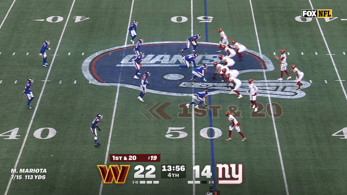 THINGS JUST GOT SCARY 🫣

📺 #WASvsNYG FOX 
