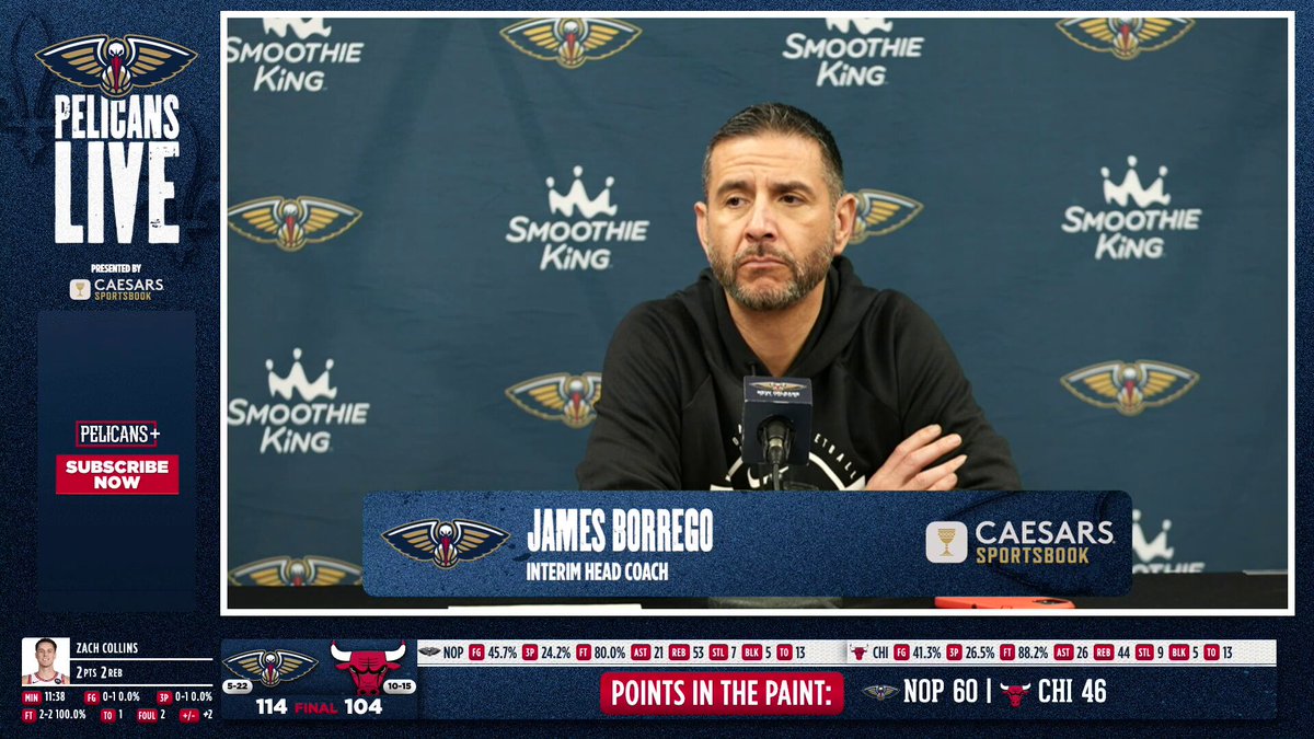 "He does it in transition, he's doing it in the paint, off ball, on ball ... He's playmaking for us and he's on the glass ... He's putting together an impressive run."

Coach Borrego on Trey Murphy 