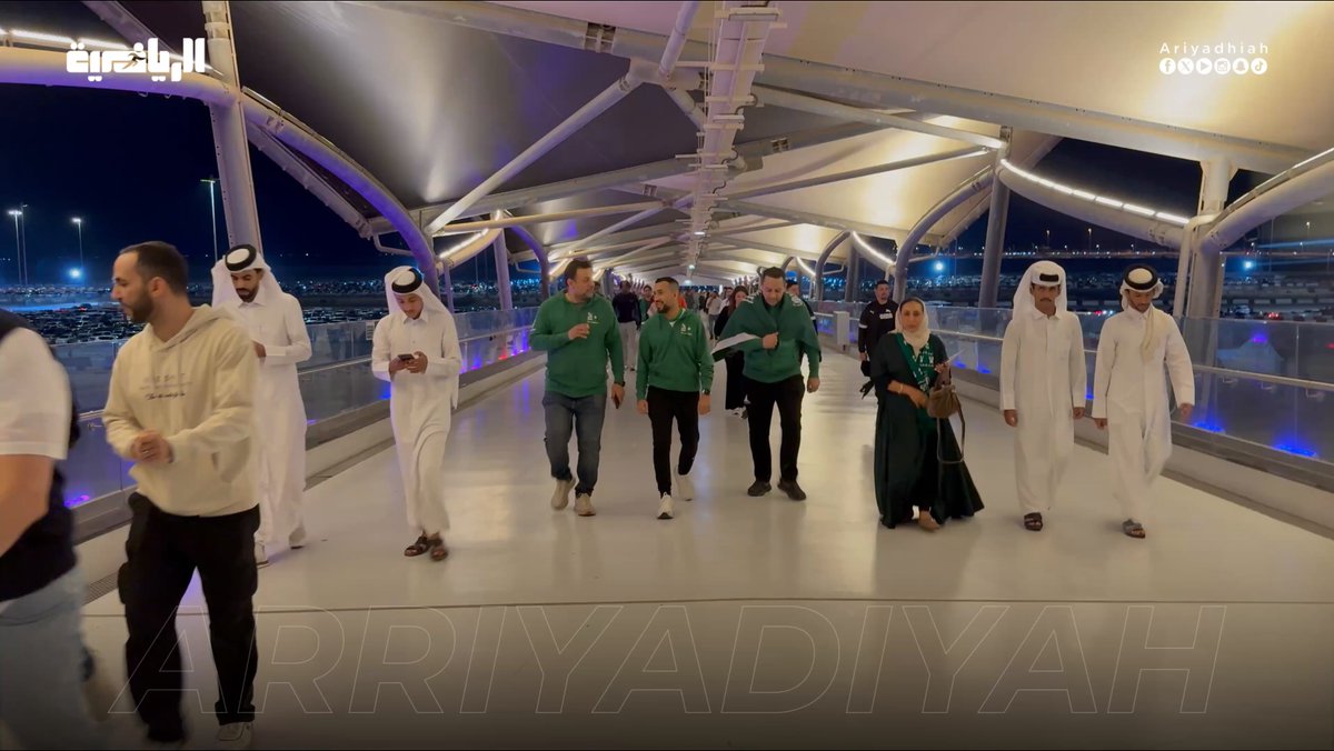 جماهير الأخضر تتوافد إلى ملعب المباراة #السعودية_الأردن 