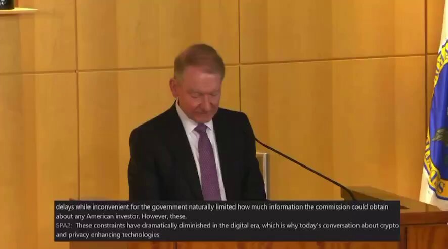 🚨Bureau : "Le criptovalute come futura architettura di sorveglianza finanziaria, secondo il SEC Paul Atkins"