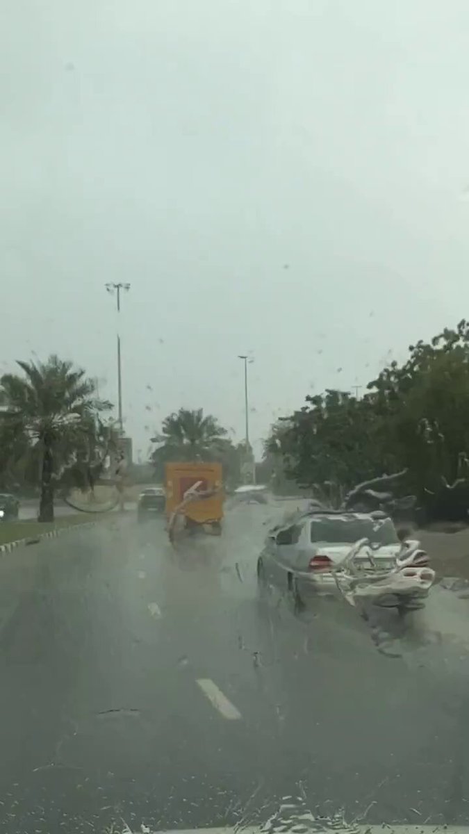 فيديو| أمطار على طريق خورفكان ودبا الفجيرة 
