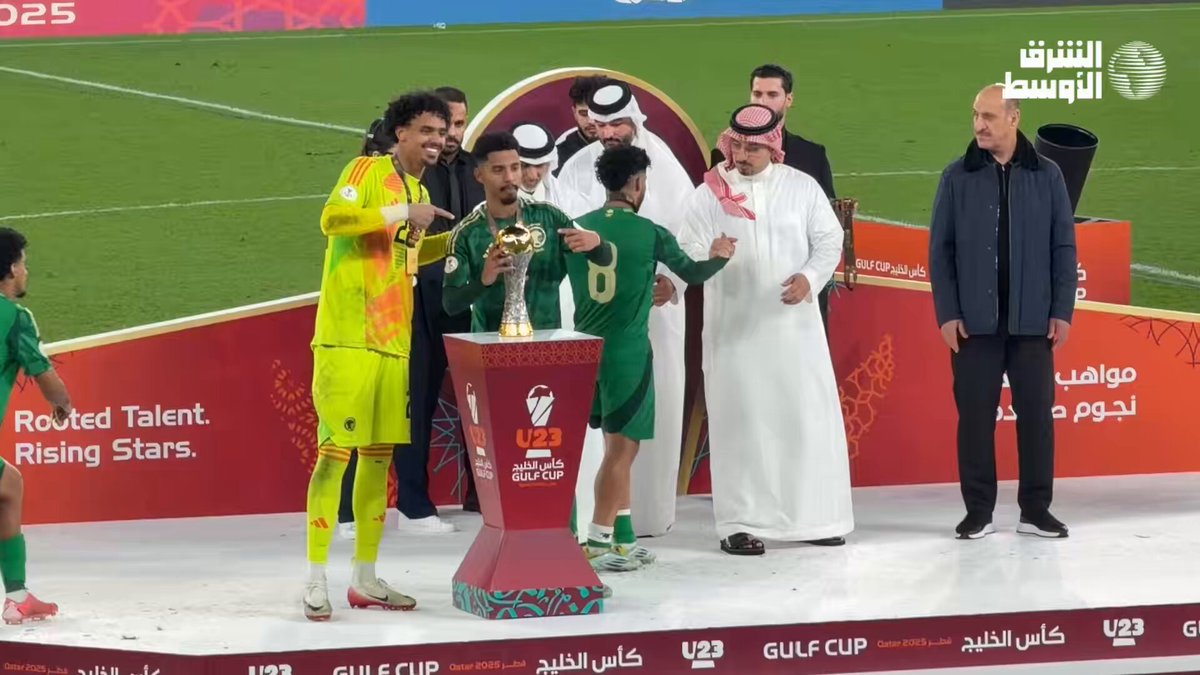 تتويج المنتخب السعودي بلقب بطولة كأس الخليج تحت23 عقب انتصاره على العراق 2-0 