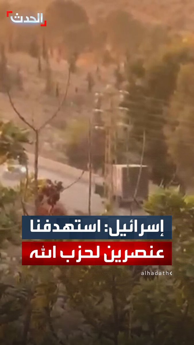 الجيش الإسرائيلي: استهدفنا عنصرين لحزب الله في جنوب لبنان 