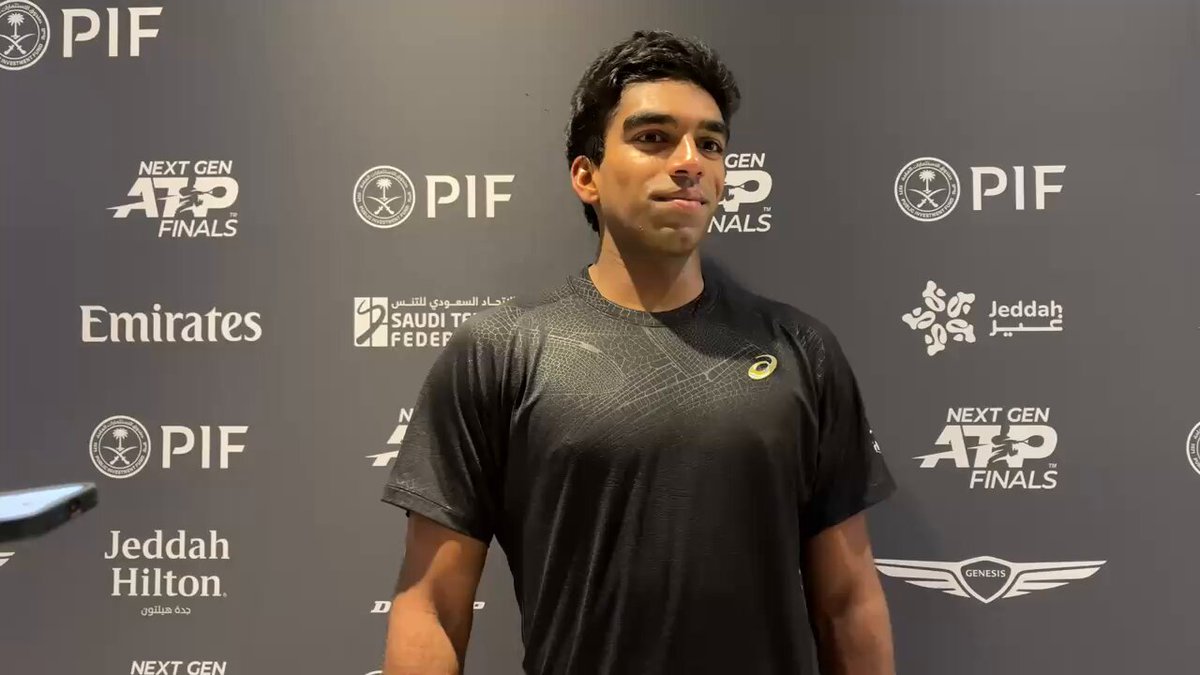 الأميركي نيشيش باسافريدي في حديثه لـ«الشرق الأوسط» بعد الانتصار في أولى مبارياته ببطولة الجيل القادم بجدة: - تحقيق الفوز الأول في مرحلة التصفيات هو دائماً أمر بغاية الأهمية بالنسبة للجميع. #نهائيات_الجيل_القادم 