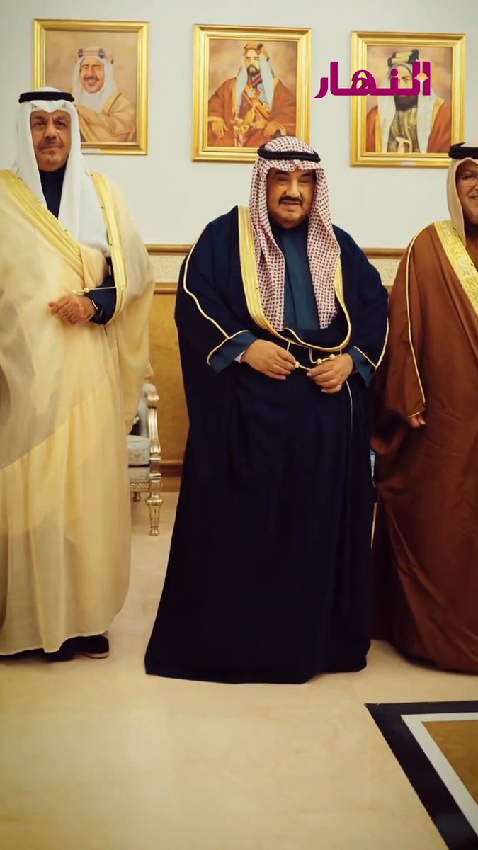 سمو الشيخ ناصر المحمد وسمو الشيخ أحمد النواف يزوران سفارة البحربن للتهنئة 