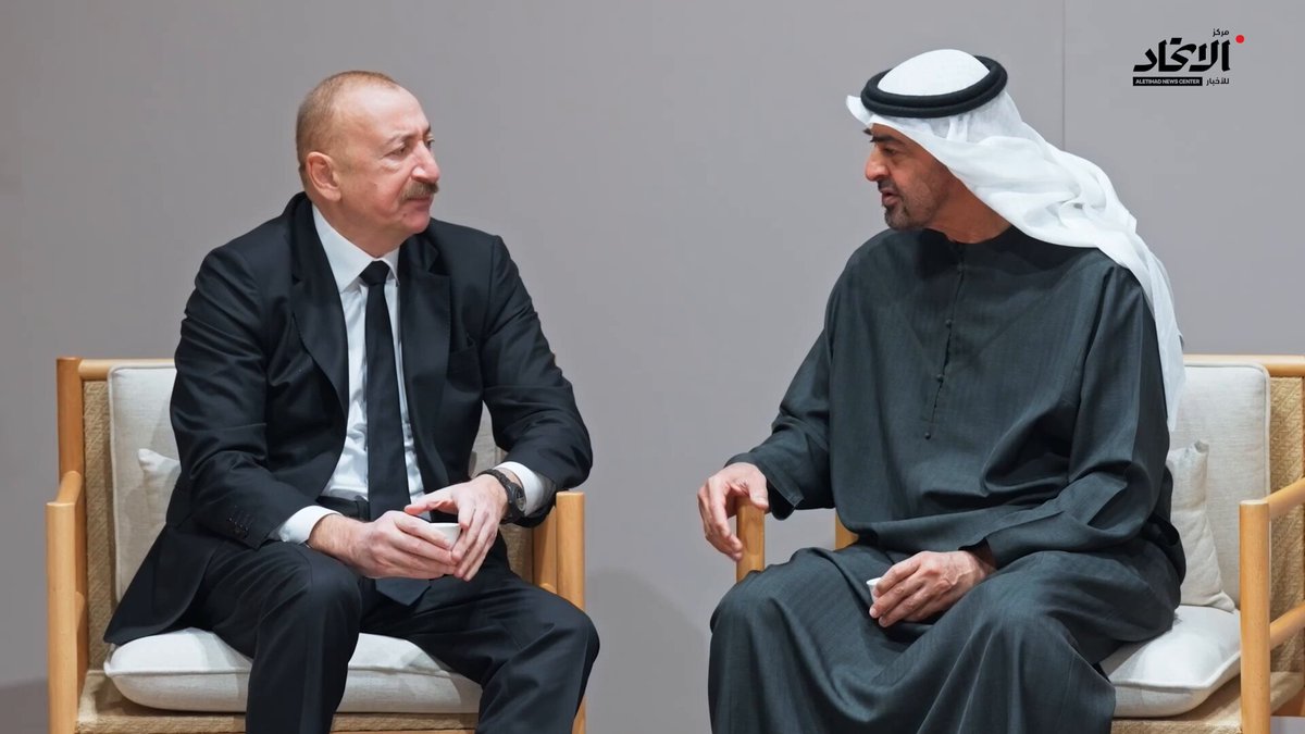 رئيس الدولة و رئيس أذربيجان يبحثان العلاقات الثنائية #مركز_الاتحاد_للأخبار 