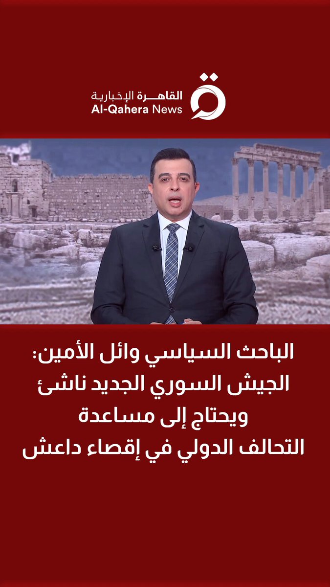 الباحث السياسي وائل الأمين: الجيش السوري الجديد ناشئ ويحتاج إلى مساعدة التحالف الدولي في إقصاء د ا عــ.ــ ــش 