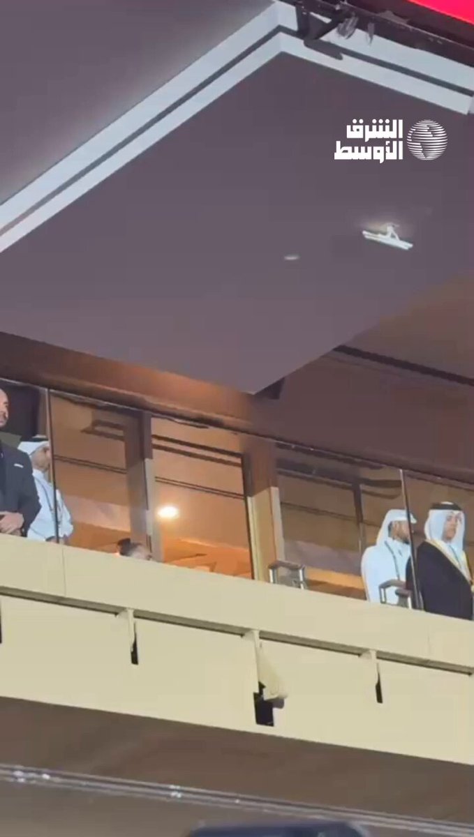 وصول الشيخ تميم بن حمد آل ثاني أمير دولة قطر لرعاية نهائي كأس العرب بين الأردن والمغرب المقام على ملعب لوسيل. #الأردن_المغرب 