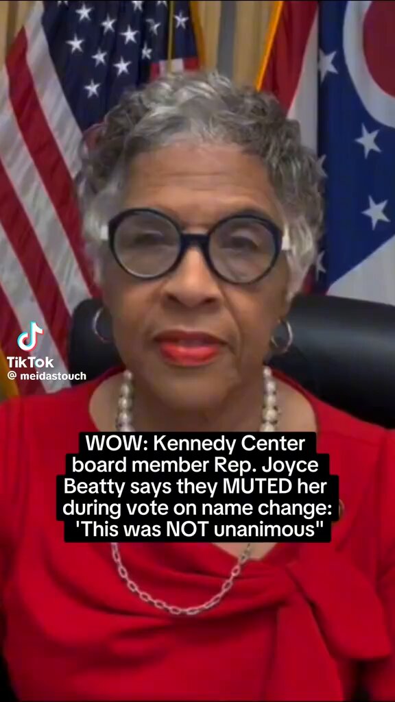 Kennedy Center Board member Rep.Joyce Beatty says that you will hear that there was a unanimous d...