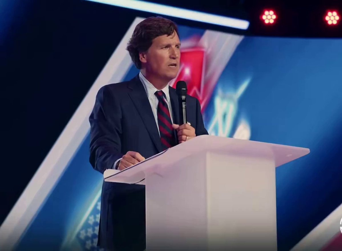 Tucker Carlson to pro-Israel churches:

“Killing tens of thousands of children isn’t in the Bible...
