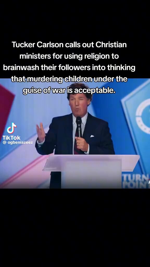 🚨 Tucker Carlson just went on stage, declared “I’m not a theologian,” then proceeded to trash Ch...