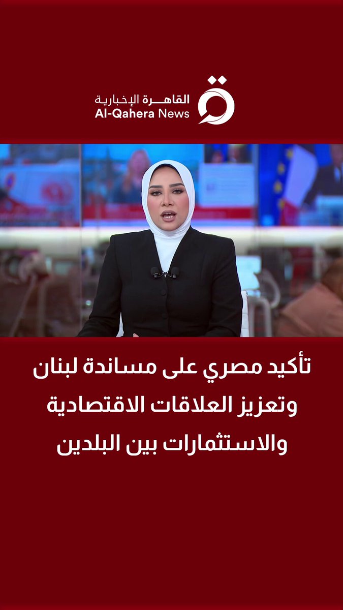 تأكيد مصري على مساندة لبنان وتعزيز العلاقات الاقتصادية والاستثمارات بين البلدين | التفاصيل مع مراسلنا 