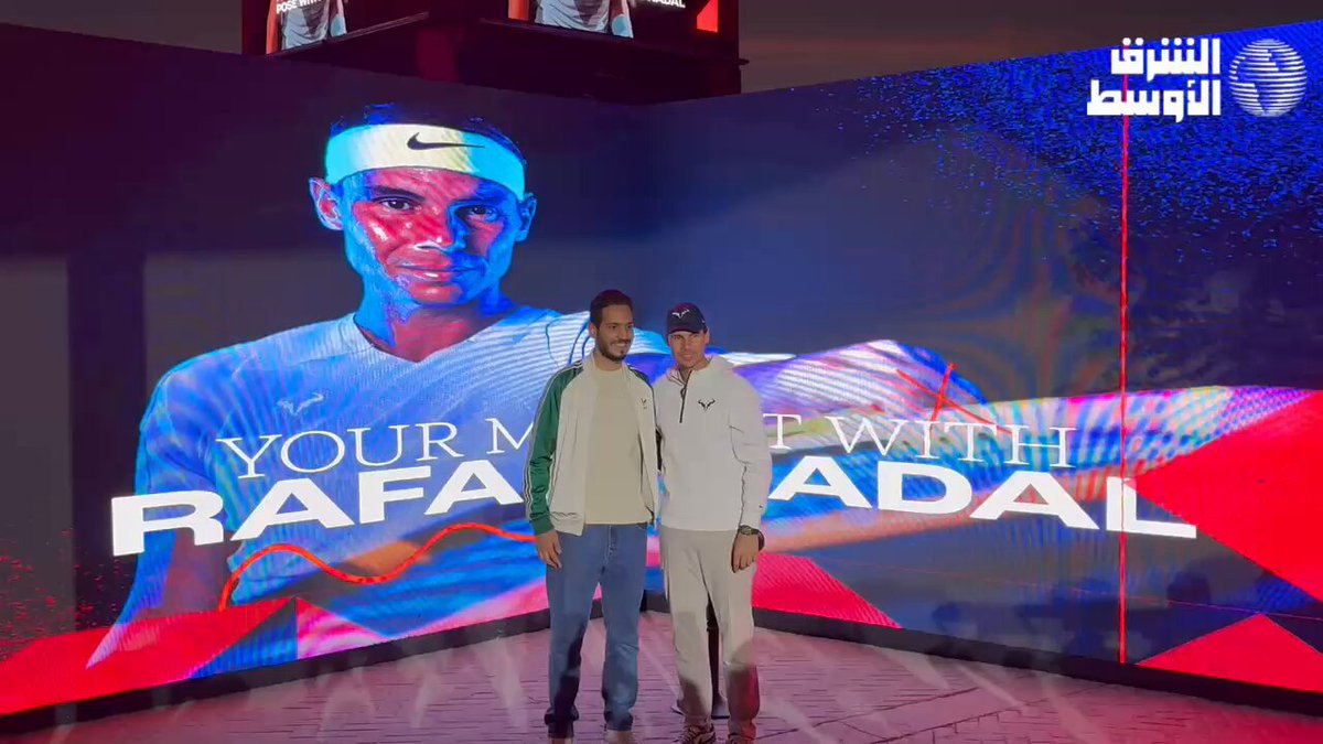 جانب من التواجد الجماهيري الكبير لإلتقاط الصور مع رافائيل نادال أسطورة التنس وسفير الاتحاد السعودي للتنس. #نهائيات_الجيل_القادم 