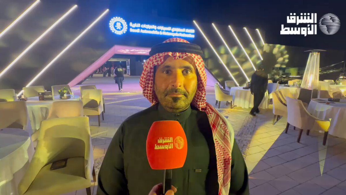 الكابتن هاني النومسي، بطل كأس العالم باها fim لـ "الشرق الأوسط": -متسابق فرنسي وبرتغالي هم أبرز المنافسين لي. -نحن من نجهز الدراجة الرباعية وقيمتها 150 الف ريال. 