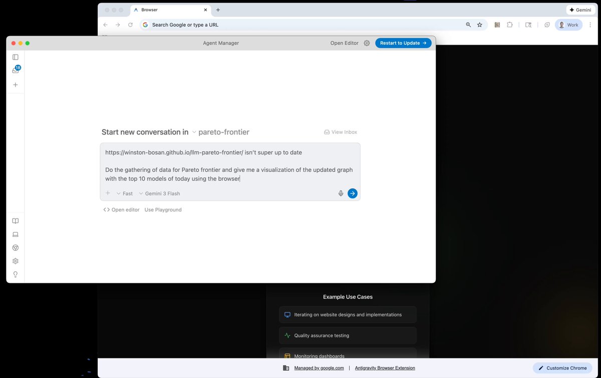 Antigravity agent using Gemini Flash