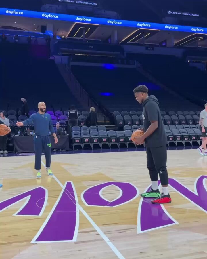 Ant from halfcourt? Nothing but net... 

Edwards is ready to go against OKC on Prime at 9:30pm/et