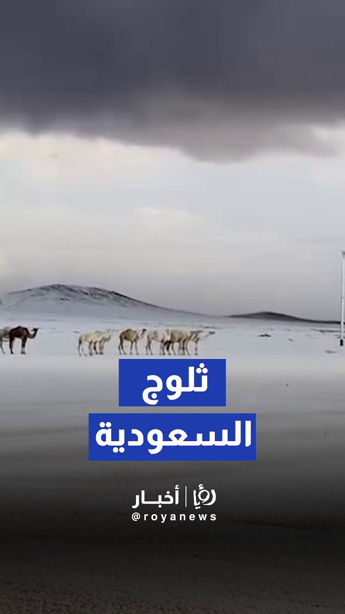 تغيرات جوية مفاجئة تؤدي إلى تساقط الثلوج في السعودية 
