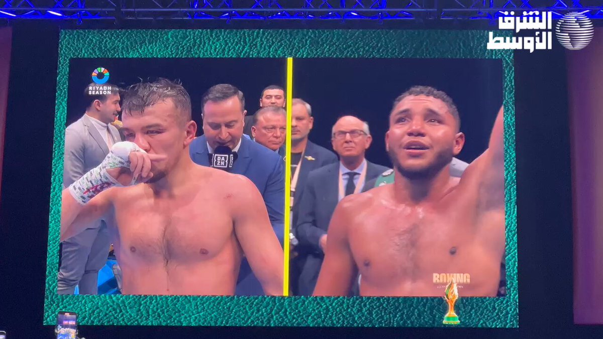 الكولومبي كارلوس أوتريا يفوز على الأوزبكي موغيبيلو تورسونوف، ضمن مواجهات نهائيات بطولة WBC Grand Prix. #موسم_الرياض 