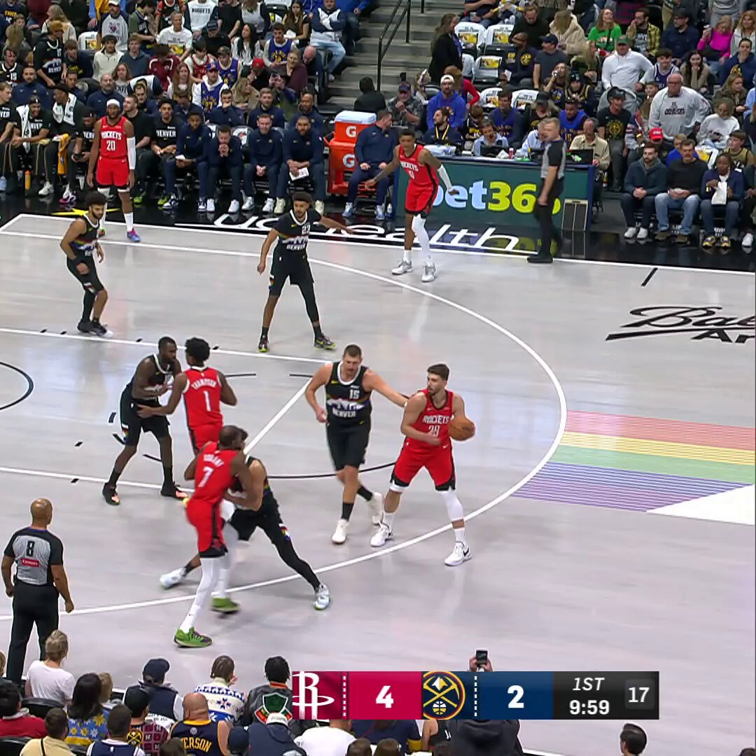 Houston was HOT from deep in their win over Denver!

@KDTrey5: 31 PTS, 5 3PM
@reed_sheppard: 28 PTS, 6 3PM
@jabarismithjr: 22 PTS, 5 3PM

Rockets improve to 17-8 on the season