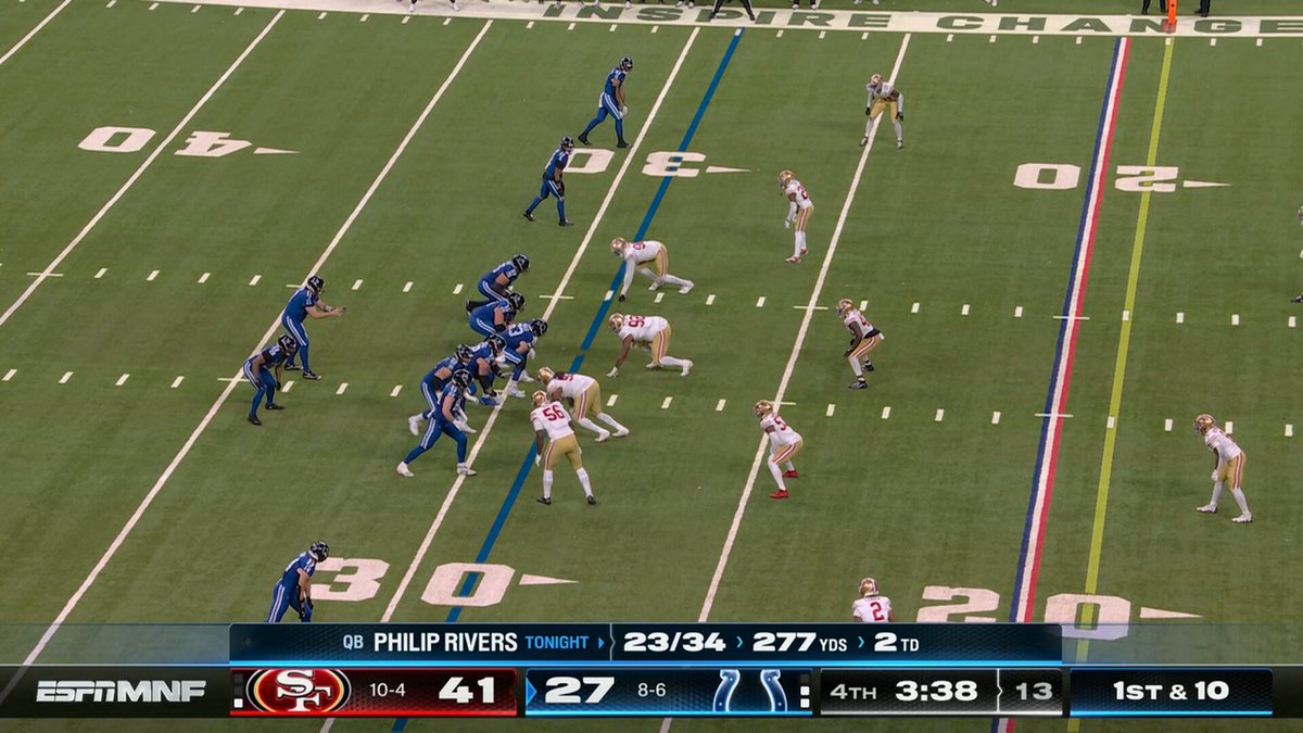 PICKED BY DEE WINTERS AND GOING 75 YARDS TO THE HOUSE

SFvsIND on ESPN
Stream on @NFLPlus and ESP...