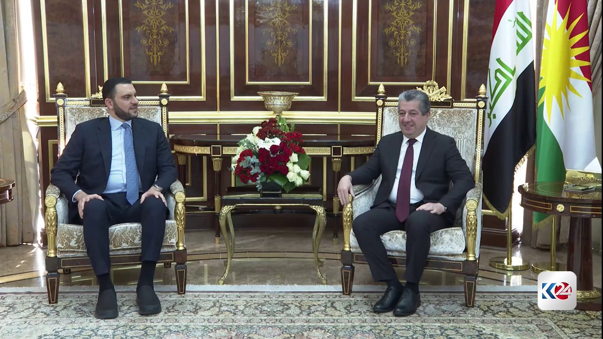 رئيس حكومة إقليم كوردستان يستقبل رئيس تحالف السيادة. التفاصيل 