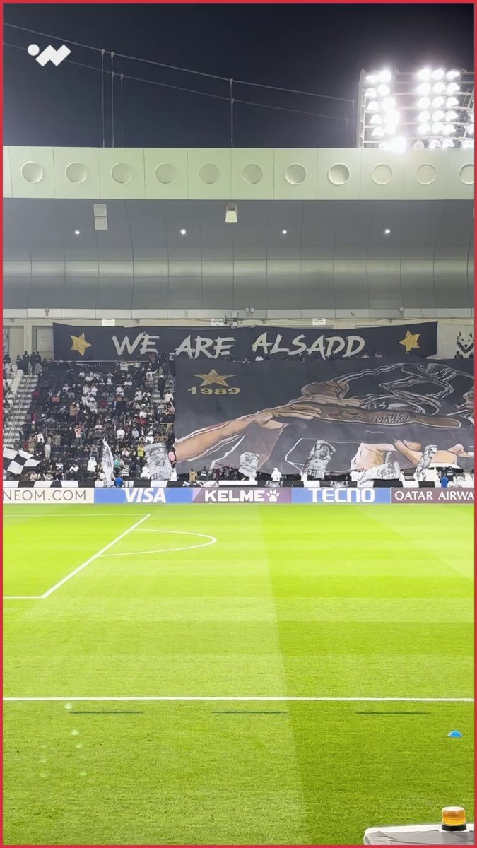 جماهير السد تُبدع كعادتها. تيفو مميز يخلد لقبي الزعيم في دوري أبطال آسيا. 1989 و2011 