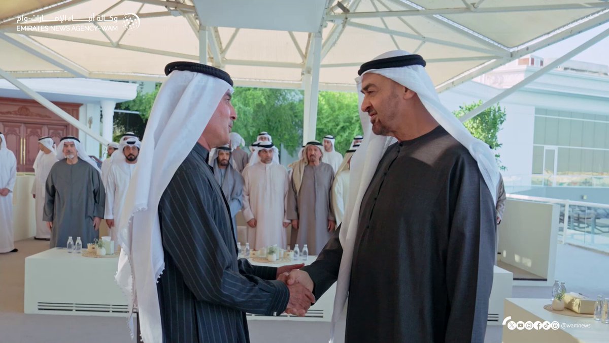 رئيس الدولة يستقبل وفد ممثلي البنوك والمصارف التي أسهمت في مبادرة إعفاء المواطنين المتعثرين من ديونهم #وام 