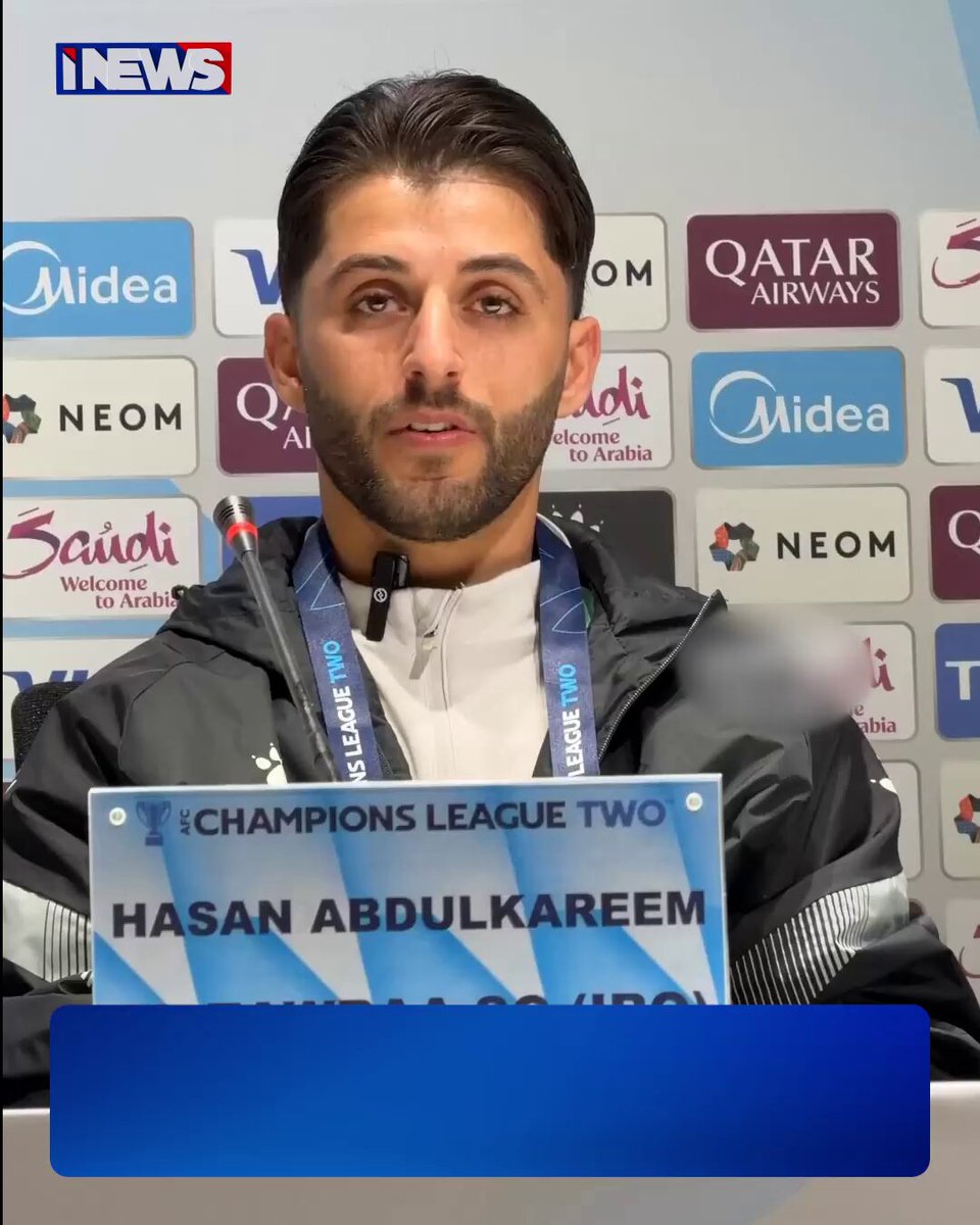 لاعب الزوراء حسن "قوقية" :فخر لنا اللعب امام رونالدو ثاني افضل لاعب بالعالم بعد ميسي اي نيوز ح.ع 