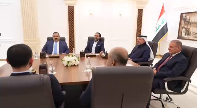 شاهد| جانب من الاجتماع المنعقد حاليا في منزل (ابو مازن) للـ #مجلس_السياسي_السني 