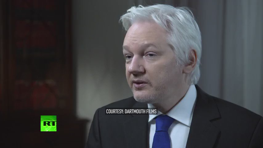'trump won't be permitted to win': julian #assange talks 